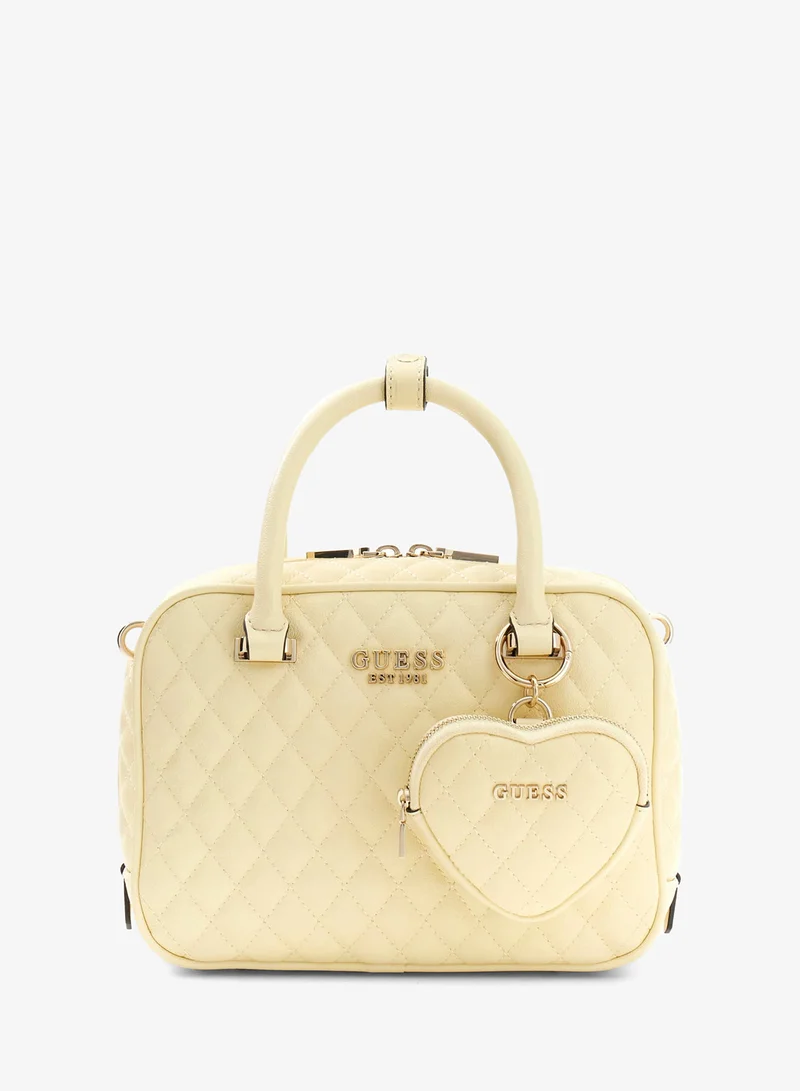 GUESS Atabey Top Handle Box Satchel Bag
